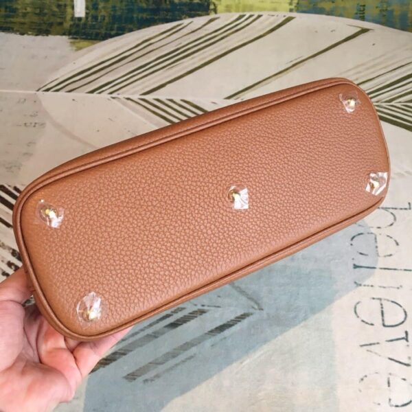 1:1 Replica Hermes Bolide Bag Brown For Women Silver Toned Hardware 12.6in/32cm