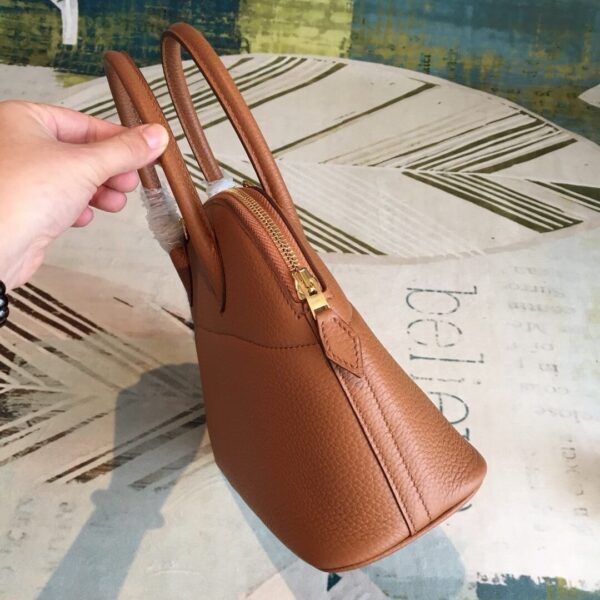 1:1 Replica Hermes Bolide Bag Brown For Women Silver Toned Hardware 12.6in/32cm