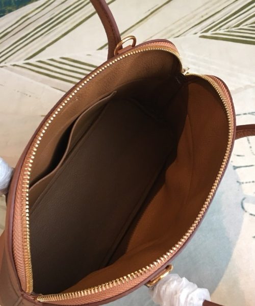 1:1 Replica Hermes Bolide Bag Brown For Women Silver Toned Hardware 12.6in/32cm