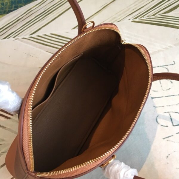 1:1 Replica Hermes Bolide Bag Brown For Women Silver Toned Hardware 12.6in/32cm