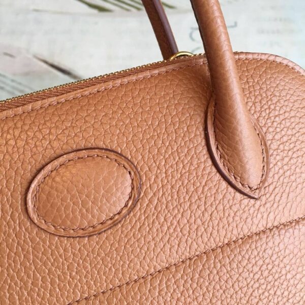 1:1 Replica Hermes Bolide Bag Brown For Women Silver Toned Hardware 12.6in/32cm