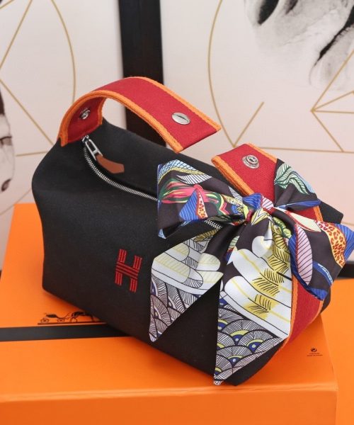 1:1 Replica Hermes Bride A Brac Case Black Bag For Women, Women's Handbags, Shoulder Bags 9.8in/25cm