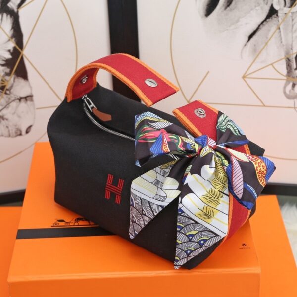1:1 Replica Hermes Bride A Brac Case Black Bag For Women, Women's Handbags, Shoulder Bags 9.8in/25cm