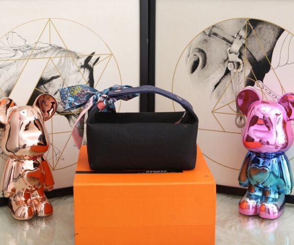 1:1 Replica Hermes Bride A Brac Case Black Bag For Women, Women's Handbags, Shoulder Bags 9.8in/25cm