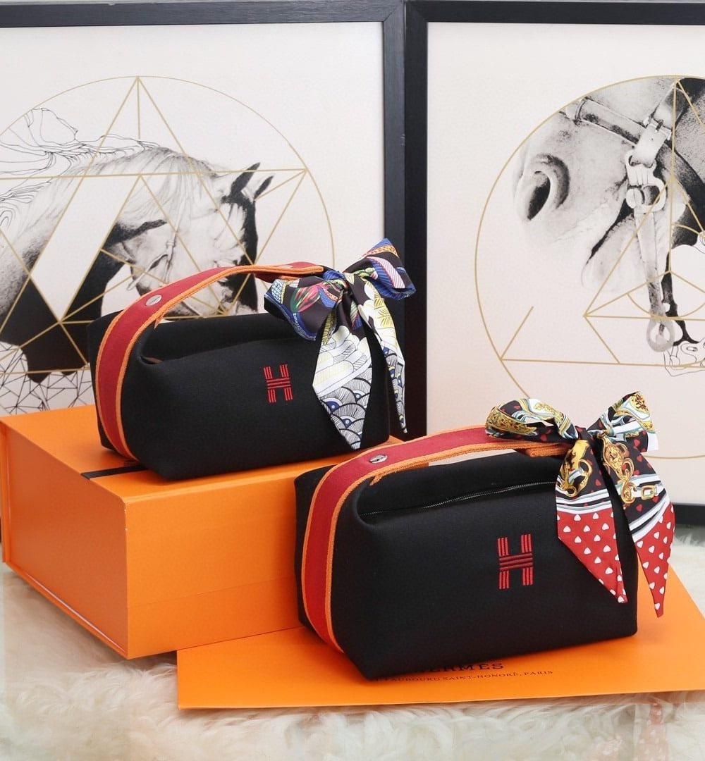 1:1 Replica Hermes Bride A Brac Case Black Bag For Women, Women's Handbags, Shoulder Bags 9.8in/25cm