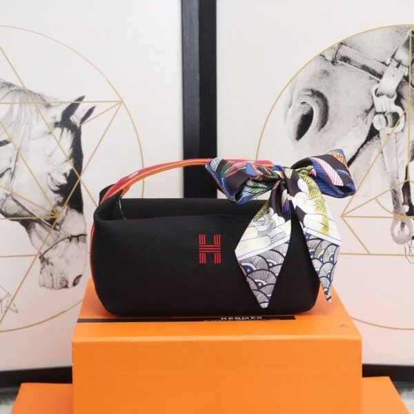 1:1 Replica Hermes Bride A Brac Case Black Bag For Women, Women's Handbags, Shoulder Bags 9.8in/25cm