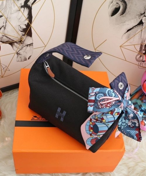 1:1 Replica Hermes Bride A Brac Case Black Bag For Women, Women's Handbags, Shoulder Bags 9.8in/25cm