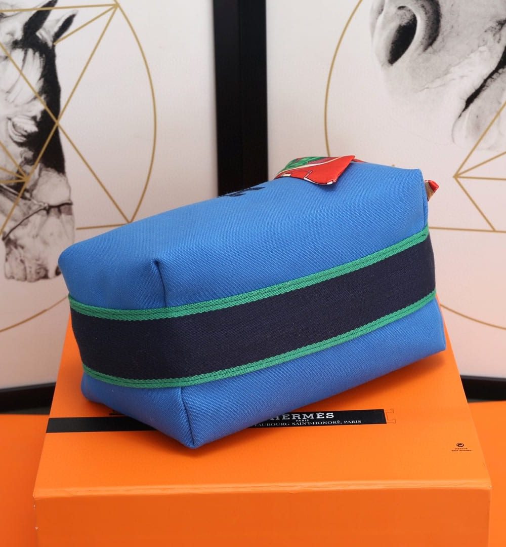 1:1 Replica Hermes Bride A Brac Case Blue Bag For Women, Women's Handbags, Shoulder Bags 9.8in/25cm