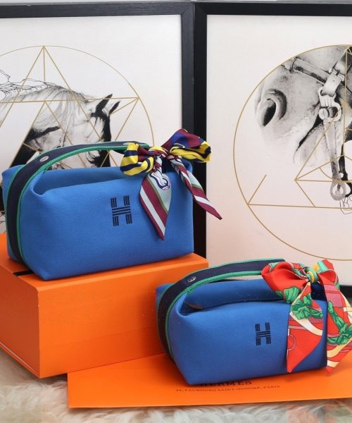 1:1 Replica Hermes Bride A Brac Case Blue Bag For Women, Women's Handbags, Shoulder Bags 9.8in/25cm