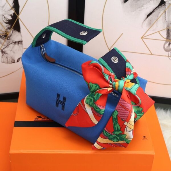 1:1 Replica Hermes Bride A Brac Case Blue Bag For Women, Women's Handbags, Shoulder Bags 9.8in/25cm