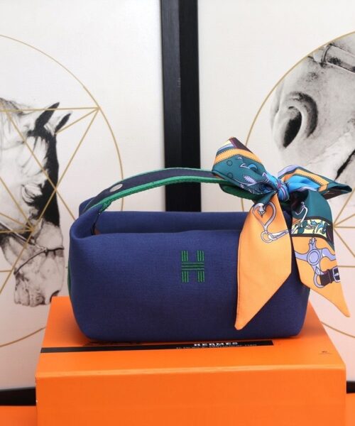 1:1 Replica Hermes Bride A Brac Case Dark Blue Bag For Women, Women's Handbags, Shoulder Bags 9.8in/25cm