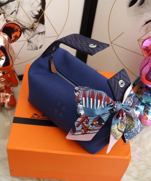 1:1 Replica Hermes Bride A Brac Case Dark Blue Bag For Women, Women's Handbags, Shoulder Bags 9.8in/25cm