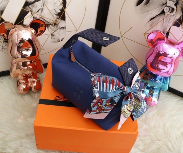 1:1 Replica Hermes Bride A Brac Case Dark Blue Bag For Women, Women's Handbags, Shoulder Bags 9.8in/25cm