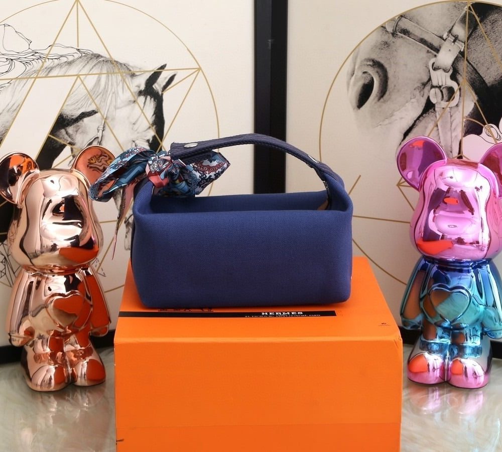 1:1 Replica Hermes Bride A Brac Case Dark Blue Bag For Women, Women's Handbags, Shoulder Bags 9.8in/25cm
