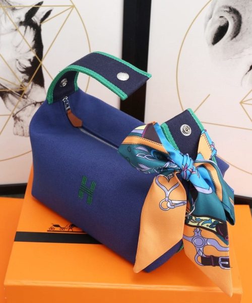 1:1 Replica Hermes Bride A Brac Case Dark Blue Bag For Women, Women's Handbags, Shoulder Bags 9.8in/25cm