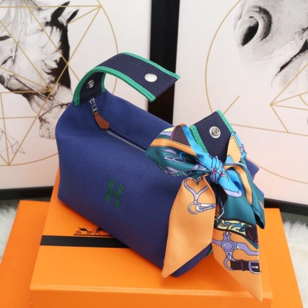 1:1 Replica Hermes Bride A Brac Case Dark Blue Bag For Women, Women's Handbags, Shoulder Bags 9.8in/25cm