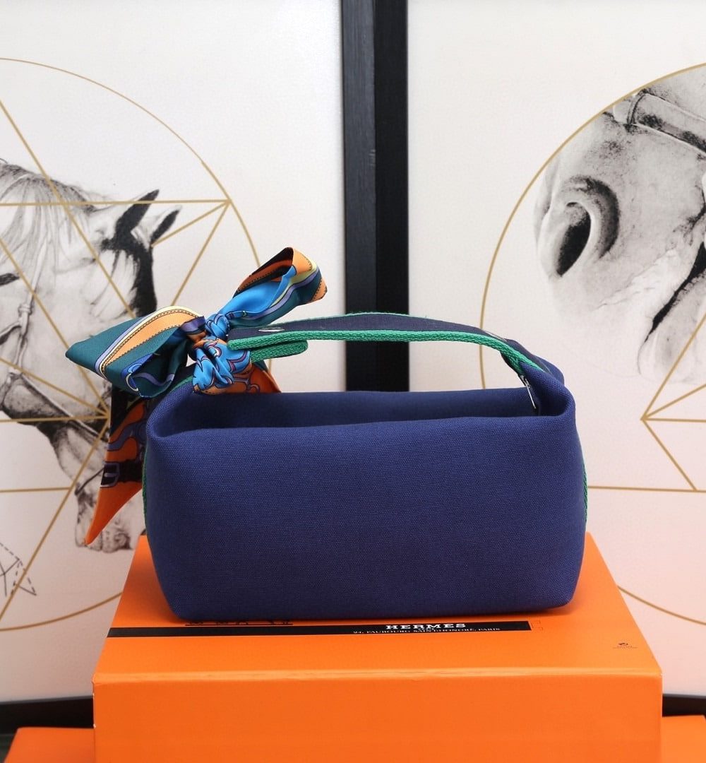 1:1 Replica Hermes Bride A Brac Case Dark Blue Bag For Women, Women's Handbags, Shoulder Bags 9.8in/25cm