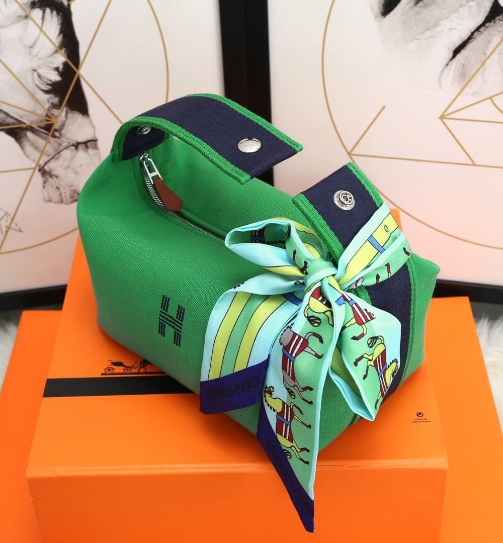1:1 Replica Hermes Bride A Brac Case Green Bag For Women, Women's Handbags, Shoulder Bags 9.8in/25cm
