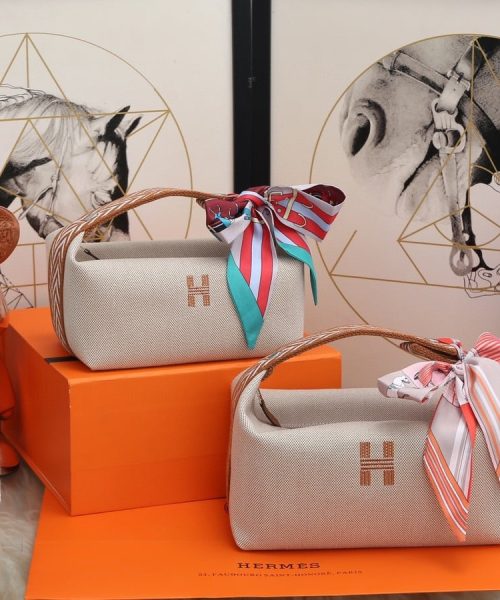 1:1 Replica Hermes Bride A Brac Case Grey Bag For Women, Women's Handbags, Shoulder Bags 9.8in/25cm