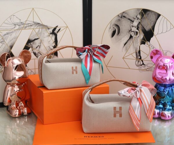 1:1 Replica Hermes Bride A Brac Case Grey Bag For Women, Women's Handbags, Shoulder Bags 9.8in/25cm