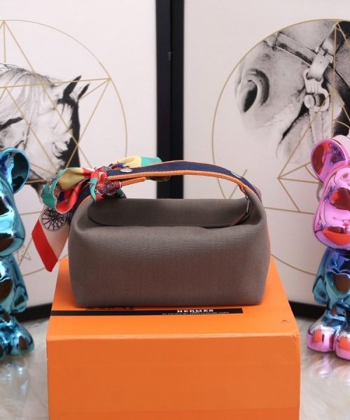 1:1 Replica Hermes Bride A Brac Case Grey Bag For Women, Women's Handbags, Shoulder Bags 9.8in/25cm