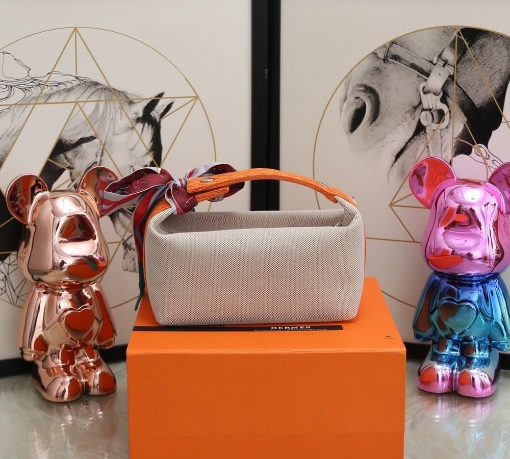 1:1 Replica Hermes Bride A Brac Case Grey Bag For Women, Women's Handbags, Shoulder Bags 9.8in/25cm