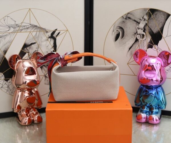 1:1 Replica Hermes Bride A Brac Case Grey Bag For Women, Women's Handbags, Shoulder Bags 9.8in/25cm