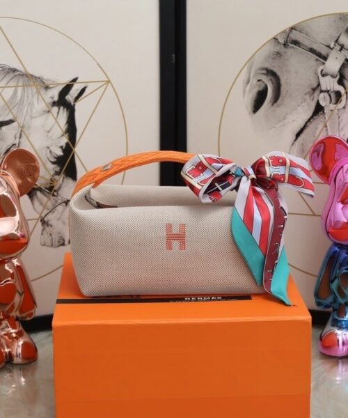 1:1 Replica Hermes Bride A Brac Case Grey Bag For Women, Women's Handbags, Shoulder Bags 9.8in/25cm