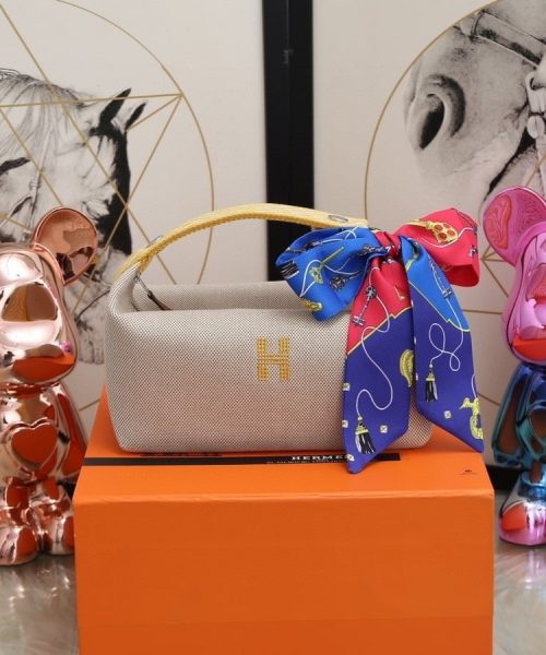 1:1 Replica Hermes Bride A Brac Case Grey Bag For Women, Women's Handbags, Shoulder Bags 9.8in/25cm