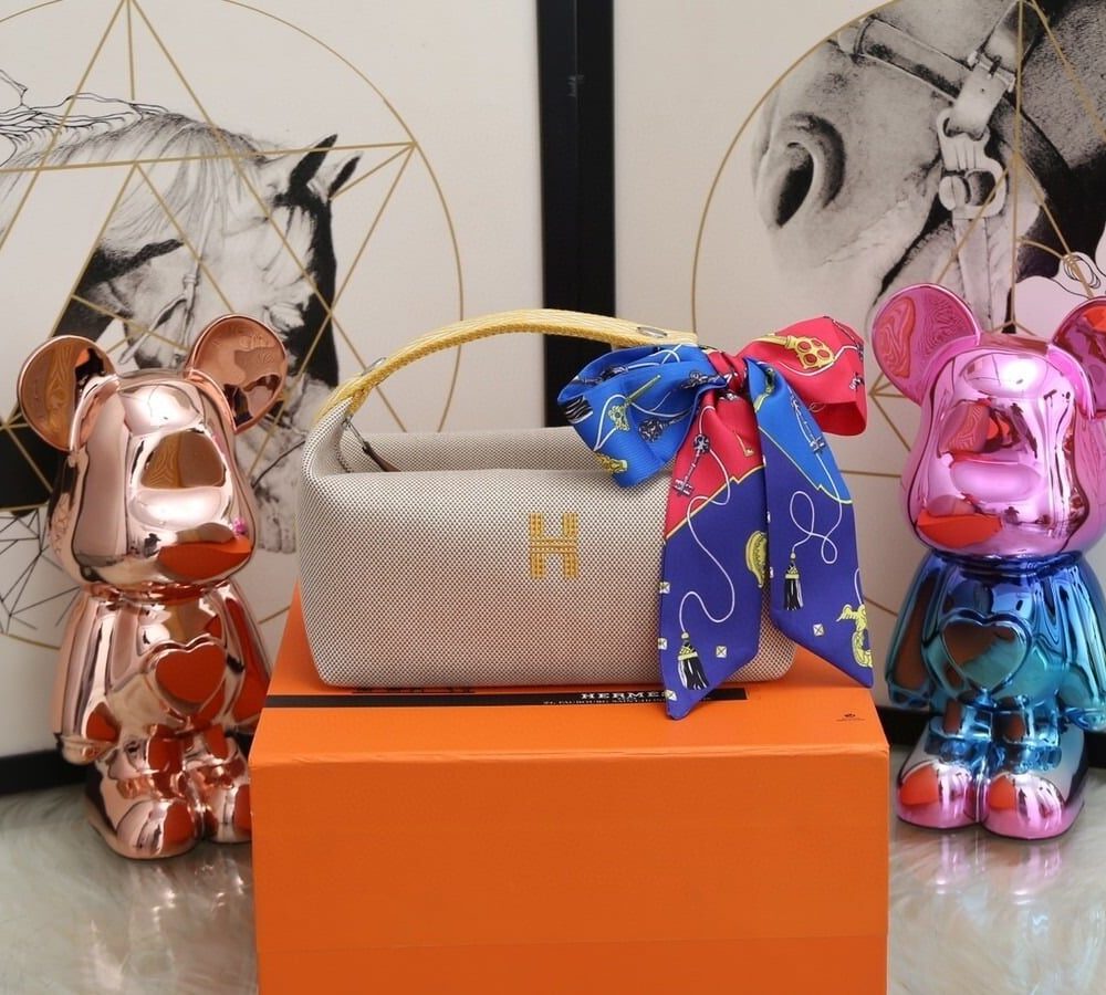 1:1 Replica Hermes Bride A Brac Case Grey Bag For Women, Women's Handbags, Shoulder Bags 9.8in/25cm