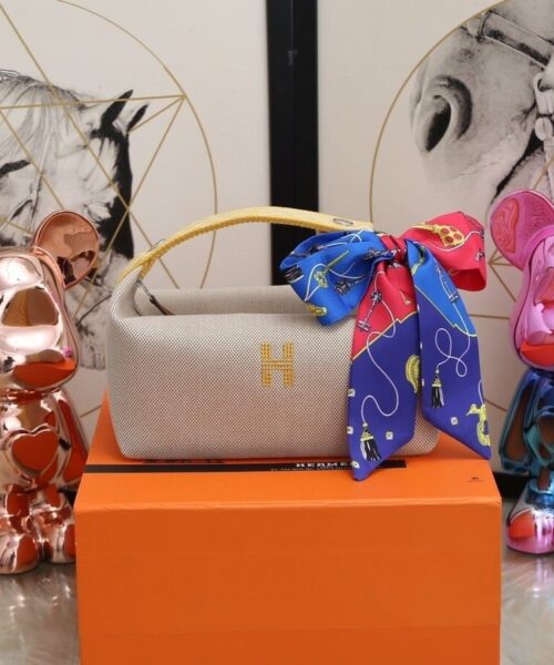 1:1 Replica Hermes Bride A Brac Case Grey Bag For Women, Women's Handbags, Shoulder Bags 9.8in/25cm
