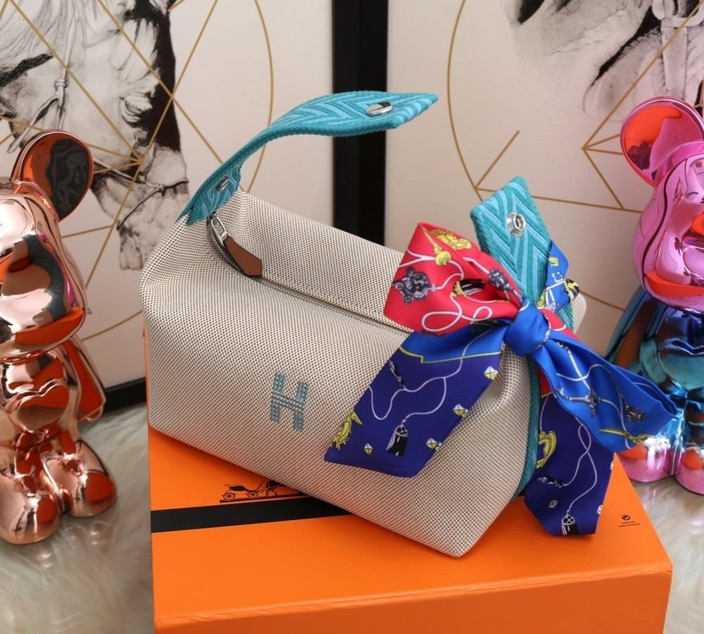 1:1 Replica Hermes Bride A Brac Case Grey Bag For Women, Women's Handbags, Shoulder Bags 9.8in/25cm