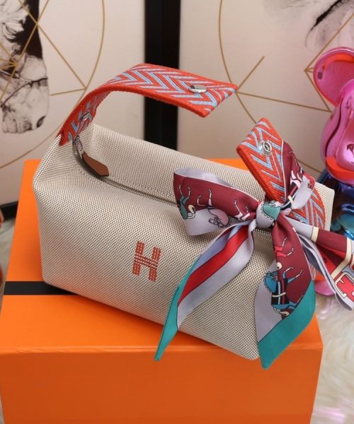 1:1 Replica Hermes Bride A Brac Case Grey Bag For Women, Women's Handbags, Shoulder Bags 9.8in/25cm