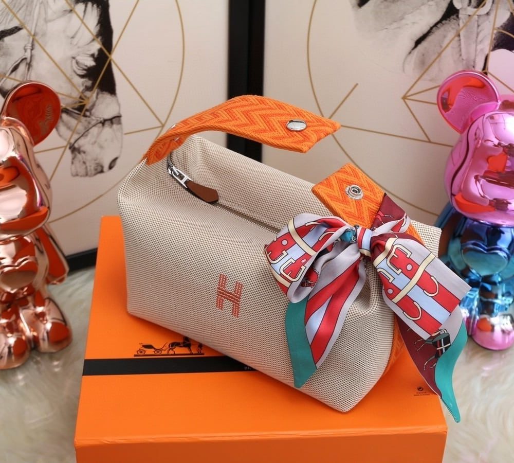 1:1 Replica Hermes Bride A Brac Case Grey Bag For Women, Women's Handbags, Shoulder Bags 9.8in/25cm