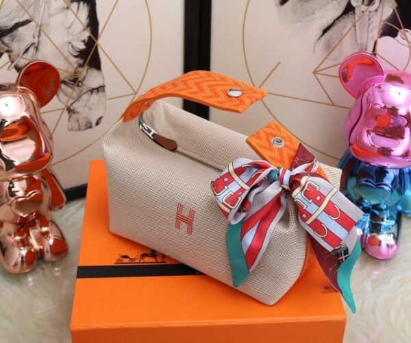 1:1 Replica Hermes Bride A Brac Case Grey Bag For Women, Women's Handbags, Shoulder Bags 9.8in/25cm