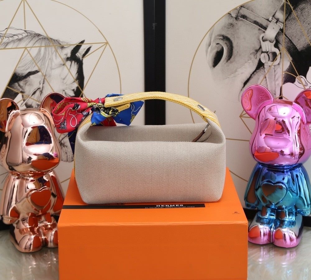 1:1 Replica Hermes Bride A Brac Case Grey Bag For Women, Women's Handbags, Shoulder Bags 9.8in/25cm