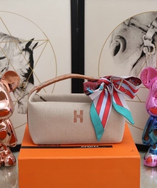 1:1 Replica Hermes Bride A Brac Case Grey Bag For Women, Women's Handbags, Shoulder Bags 9.8in/25cm