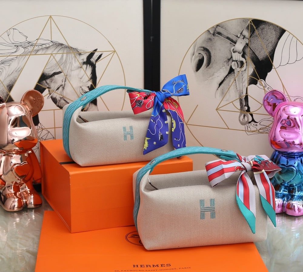 1:1 Replica Hermes Bride A Brac Case Grey Bag For Women, Women's Handbags, Shoulder Bags 9.8in/25cm