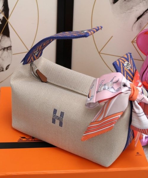 1:1 Replica Hermes Bride A Brac Case Grey Bag For Women, Women's Handbags, Shoulder Bags 9.8in/25cm