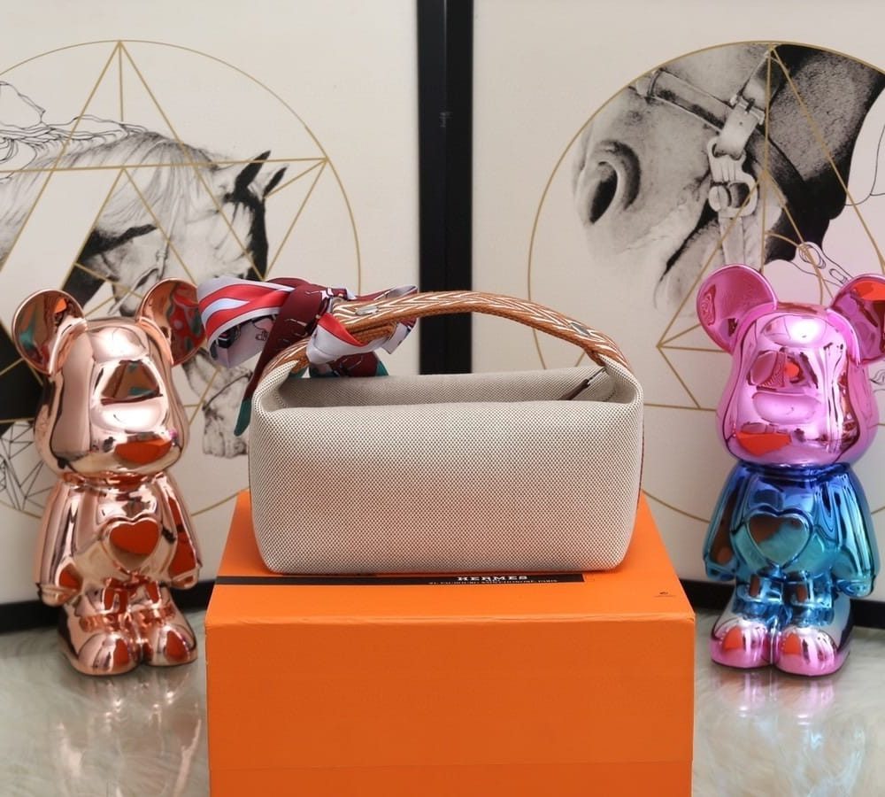 1:1 Replica Hermes Bride A Brac Case Grey Bag For Women, Women's Handbags, Shoulder Bags 9.8in/25cm