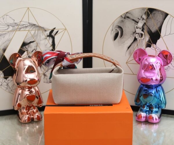 1:1 Replica Hermes Bride A Brac Case Grey Bag For Women, Women's Handbags, Shoulder Bags 9.8in/25cm
