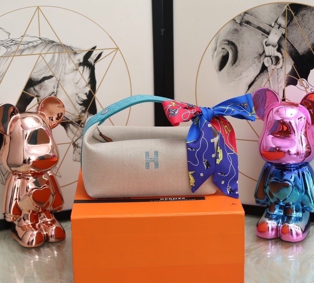 1:1 Replica Hermes Bride A Brac Case Grey Bag For Women, Women's Handbags, Shoulder Bags 9.8in/25cm