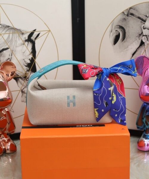 1:1 Replica Hermes Bride A Brac Case Grey Bag For Women, Women's Handbags, Shoulder Bags 9.8in/25cm
