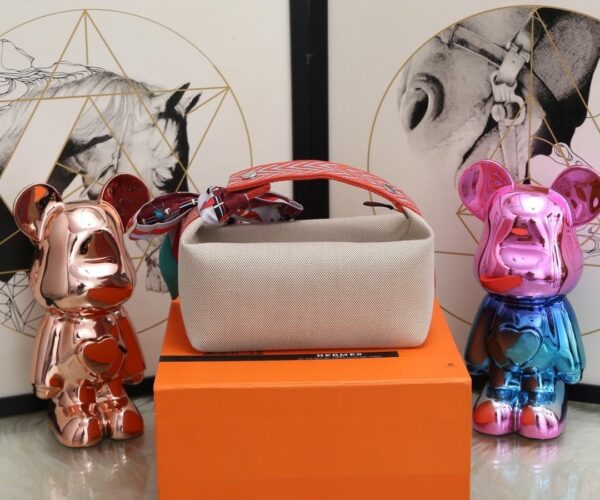 1:1 Replica Hermes Bride A Brac Case Grey Bag For Women, Women's Handbags, Shoulder Bags 9.8in/25cm