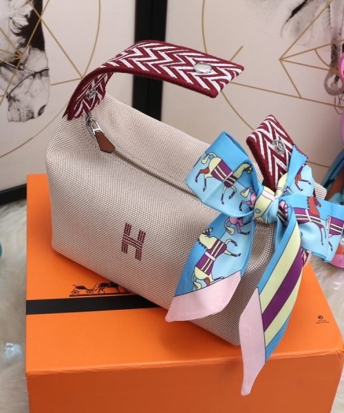 1:1 Replica Hermes Bride A Brac Case Grey Bag For Women, Women's Handbags, Shoulder Bags 9.8in/25cm
