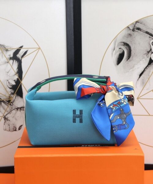 1:1 Replica Hermes Bride A Brac Case Light Blue Bag For Women, Women's Handbags, Shoulder Bags 9.8in/25cm
