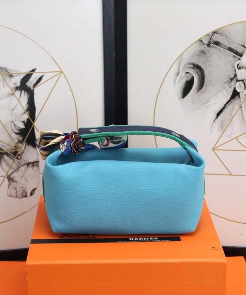 1:1 Replica Hermes Bride A Brac Case Light Blue Bag For Women, Women's Handbags, Shoulder Bags 9.8in/25cm