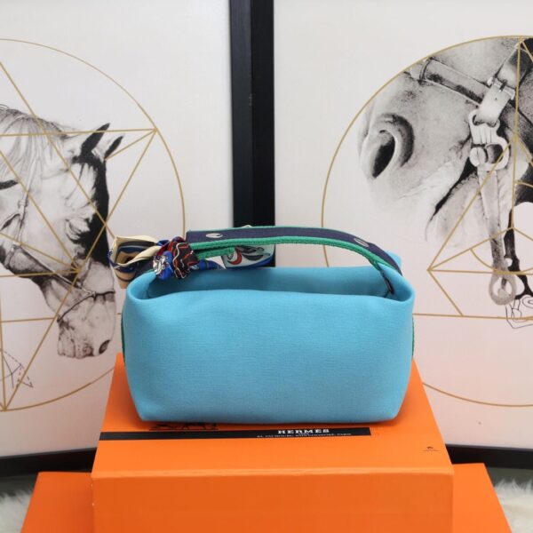 1:1 Replica Hermes Bride A Brac Case Light Blue Bag For Women, Women's Handbags, Shoulder Bags 9.8in/25cm