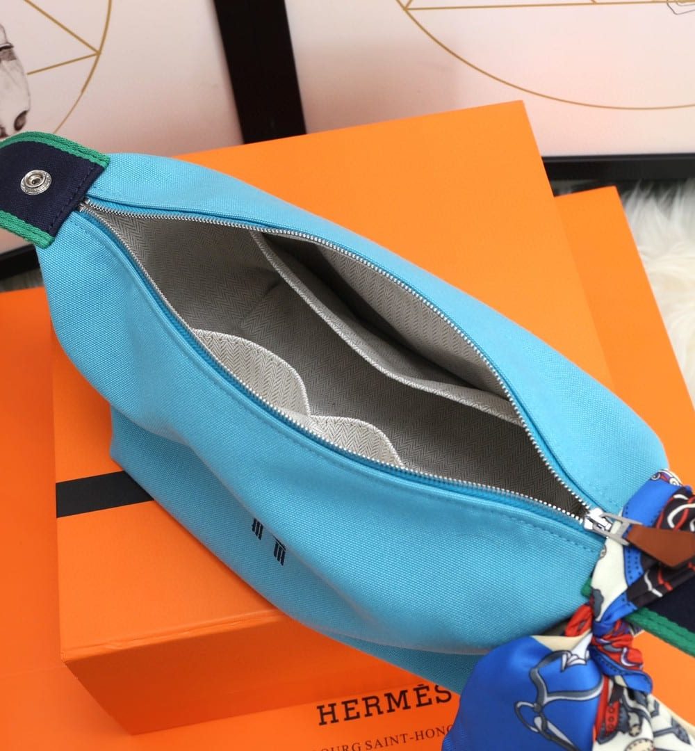 1:1 Replica Hermes Bride A Brac Case Light Blue Bag For Women, Women's Handbags, Shoulder Bags 9.8in/25cm