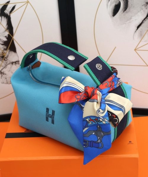 1:1 Replica Hermes Bride A Brac Case Light Blue Bag For Women, Women's Handbags, Shoulder Bags 9.8in/25cm